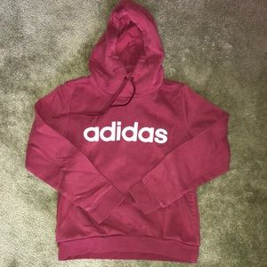 ADIDAS hooded sweatshirt w/front center pocket